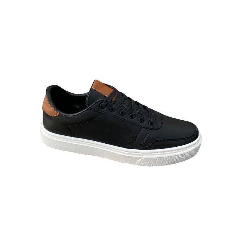 GENERICO - Tenis Casual Cosidos Caballero Zapato Hombre - Negro