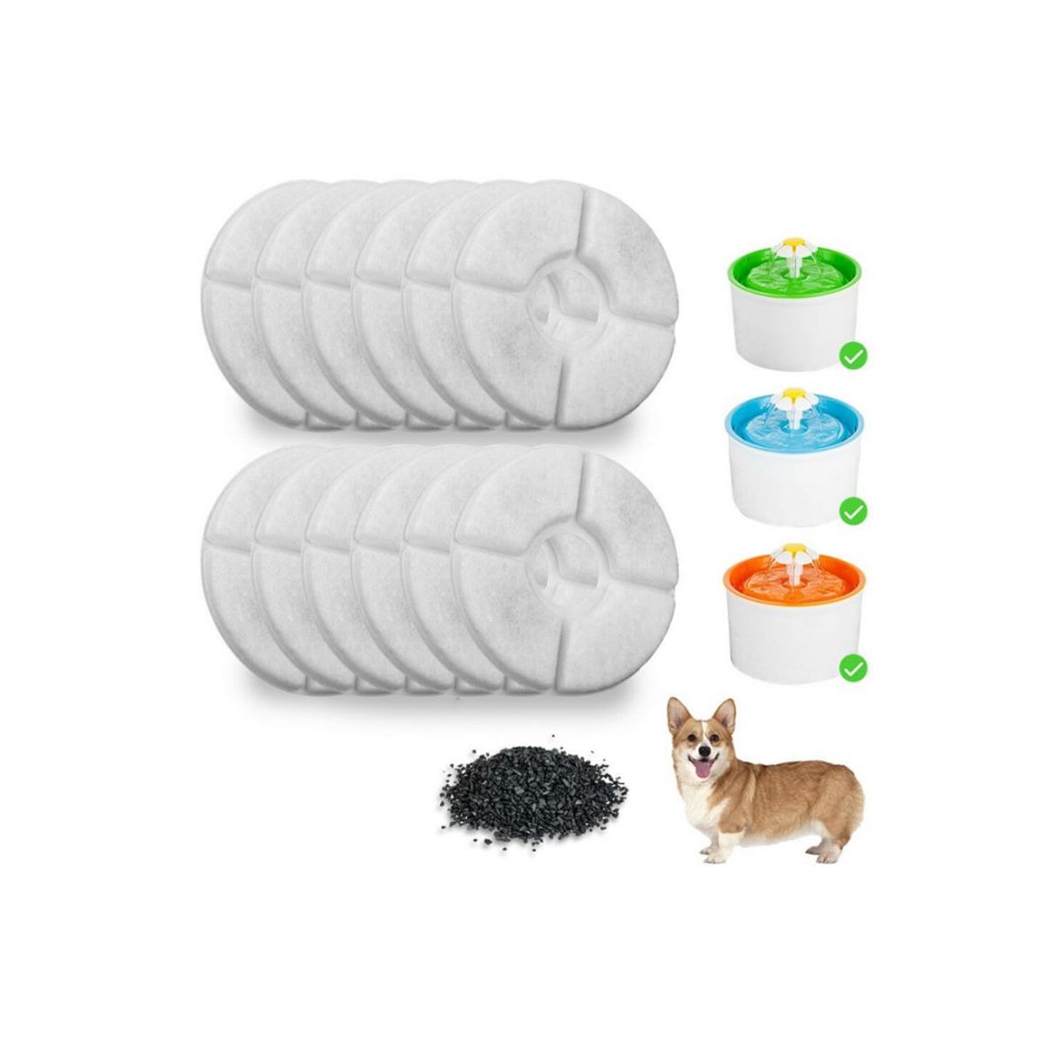 AFM - Filtro Fuente Agua x6 und Mascota Gato  Perro