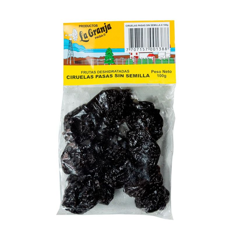 GENERICO - Ciruelas Pasas Deshidratadas Naturales 100g