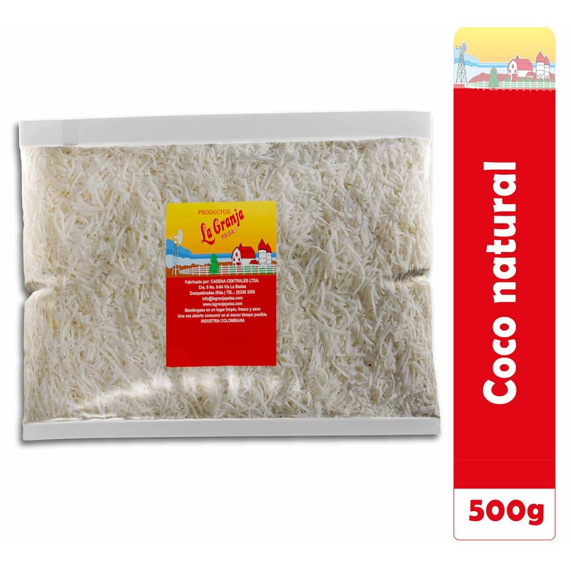 LA GRANJA PAISA - Coco Deshidratado Natural 500g