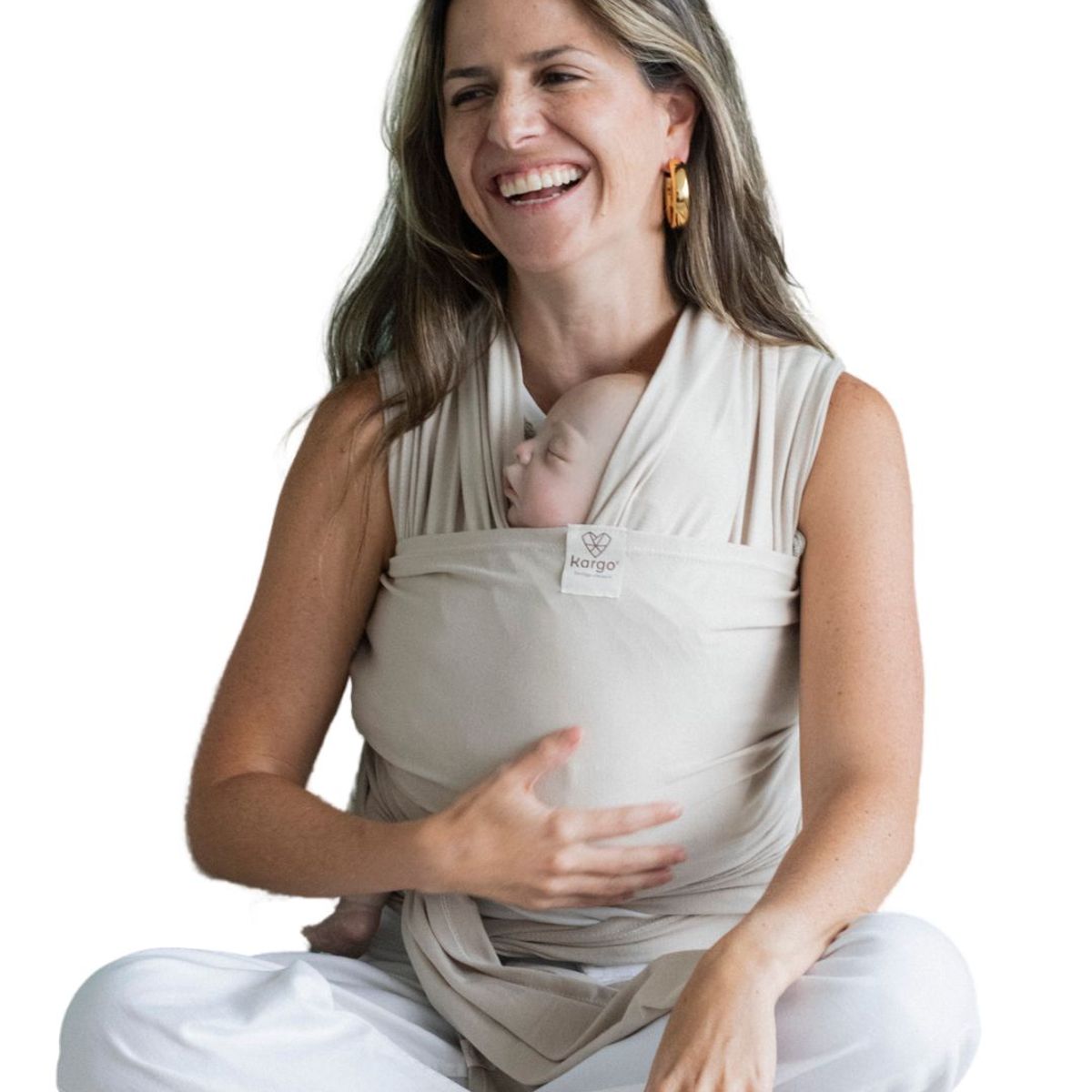 FULARES KARGO - Fular elástico arena hasta 9kgs