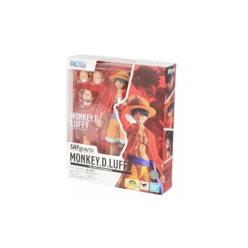 BANDAI - Monkey D Luffy Figura Acción The Raid On Onigashima One Piece Sh Figuarts Bandai 16 Cm