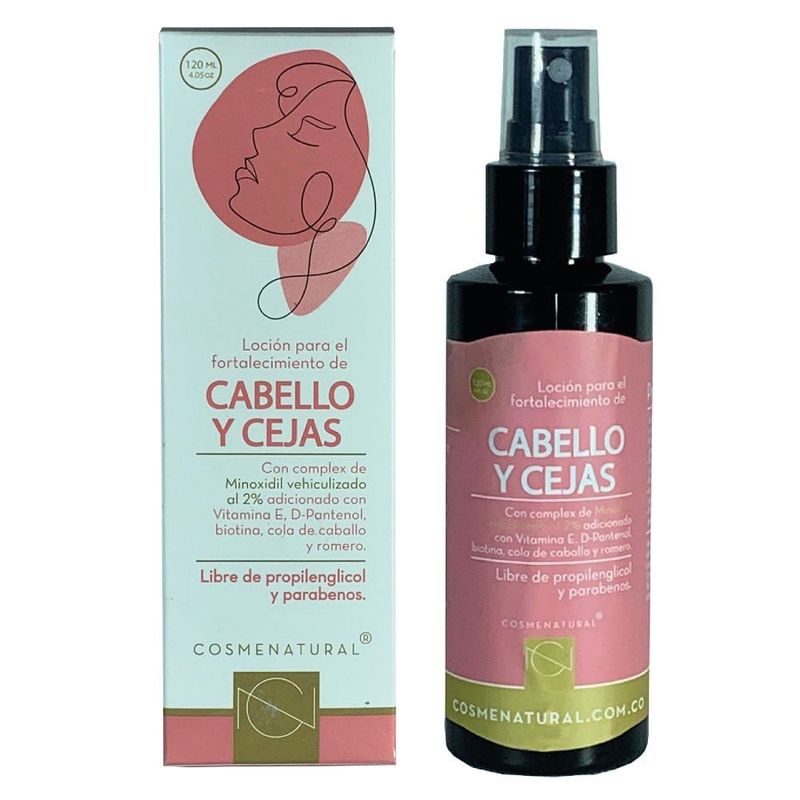 GENERICO - Locion Capilar Cosmenatural Cabello Cejas X 120ml.---