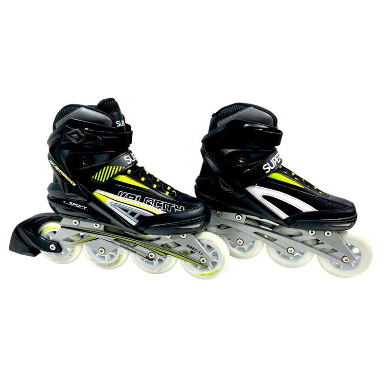 SUPER LOOK - Patines Semiprofesional Verde Rueda 90 mm Talla 40