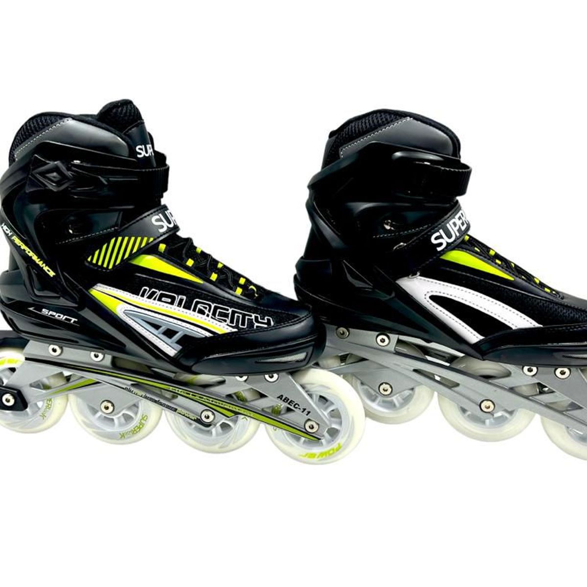 SUPER LOOK - Patines Semiprofesional Verde Rueda 90 mm Talla 42