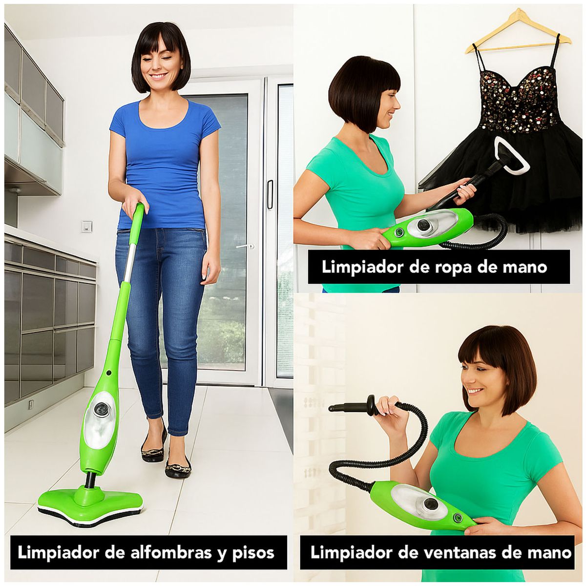 ONE PIXEL - Limpiador A Vapor Mop x5 En 1 Calidad Premium One Pixel