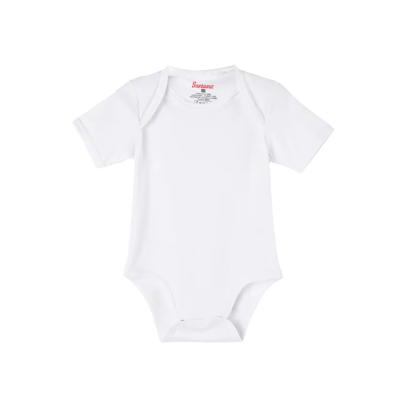 SANTANA - Body Bebé Manga Corta Santana Blanco