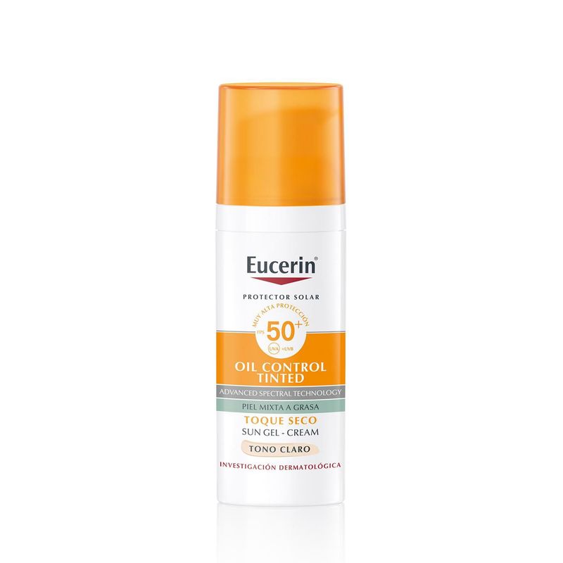 EUCERIN - Eucerin Bloqueador Solar Toque Seco Tono Claro FPS50+50ML