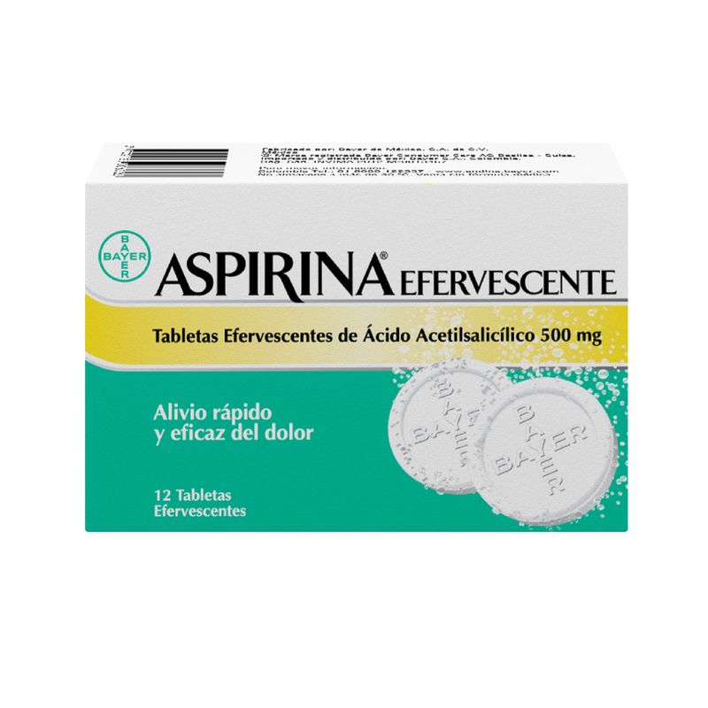 BAYER - Aspirina Eferv 0.5 G X12 Tab Imp Co