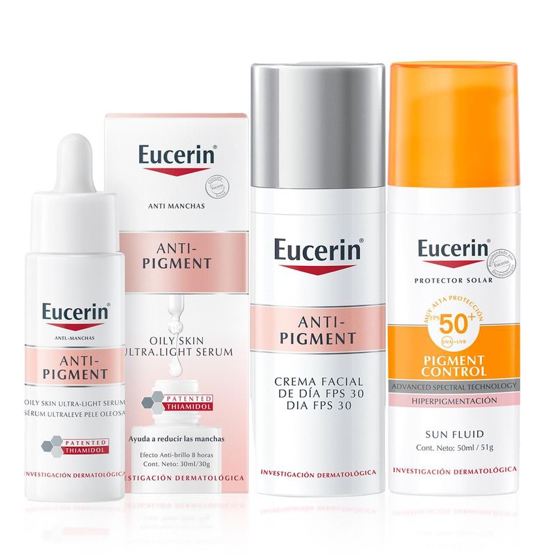 EUCERIN - Rutina Piel Serum+ Crema+ Bloqueador Antimanchas Eucerin