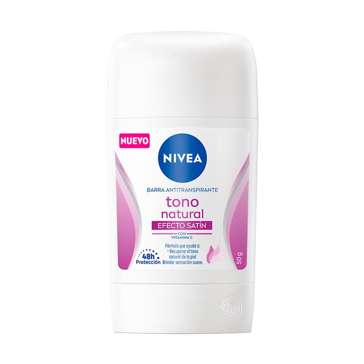 NIVEA - Desodorante Aclarante para Mujer Nivea Barra Tono Natural Efecto Satín Stick 50 g