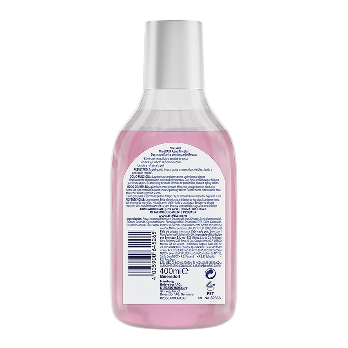 NIVEA - Nivea Agua Micelar Agua De Rosas, 400 ml