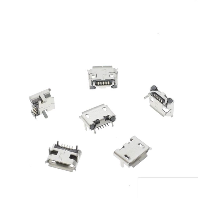 GENERICO - Conector Micro Usb Tipo B Receptor Hembra 5 Pin Socket