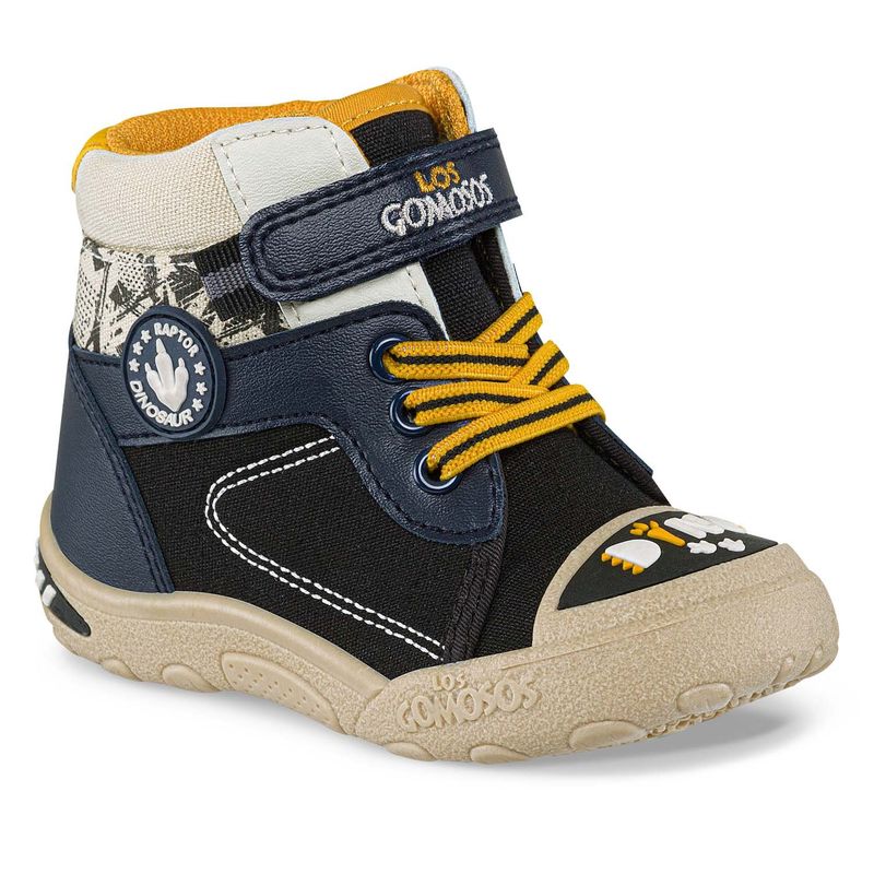 LOS GOMOSOS - Botas Kasic Azul O-Beige para Bebés Los Gomosos
