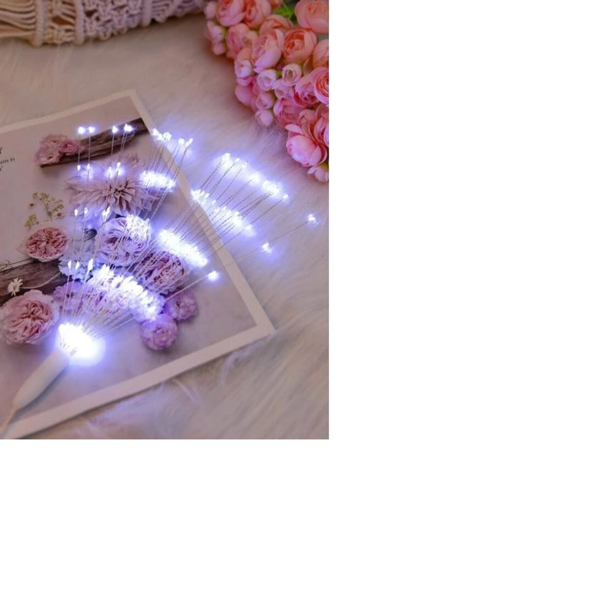 GENERICO - Luces Led Efecto Fuegos Artificiales Blanca Guirnalda Navideñas 1602