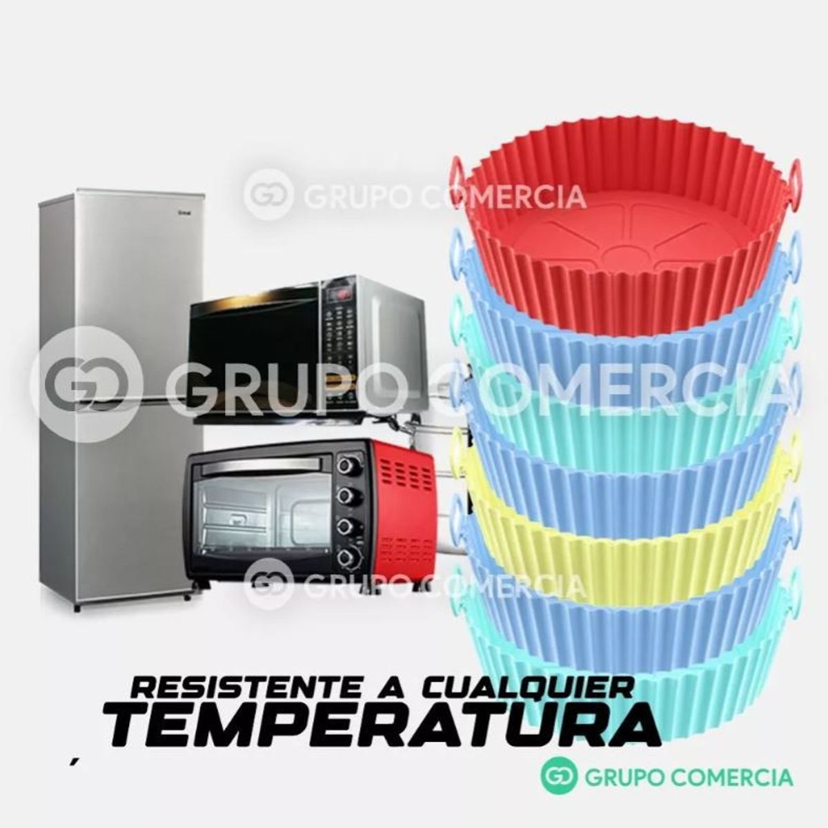 DIANSHENG - Silicona Molde Protector Para Horno Airfryer X 6 Tamaños