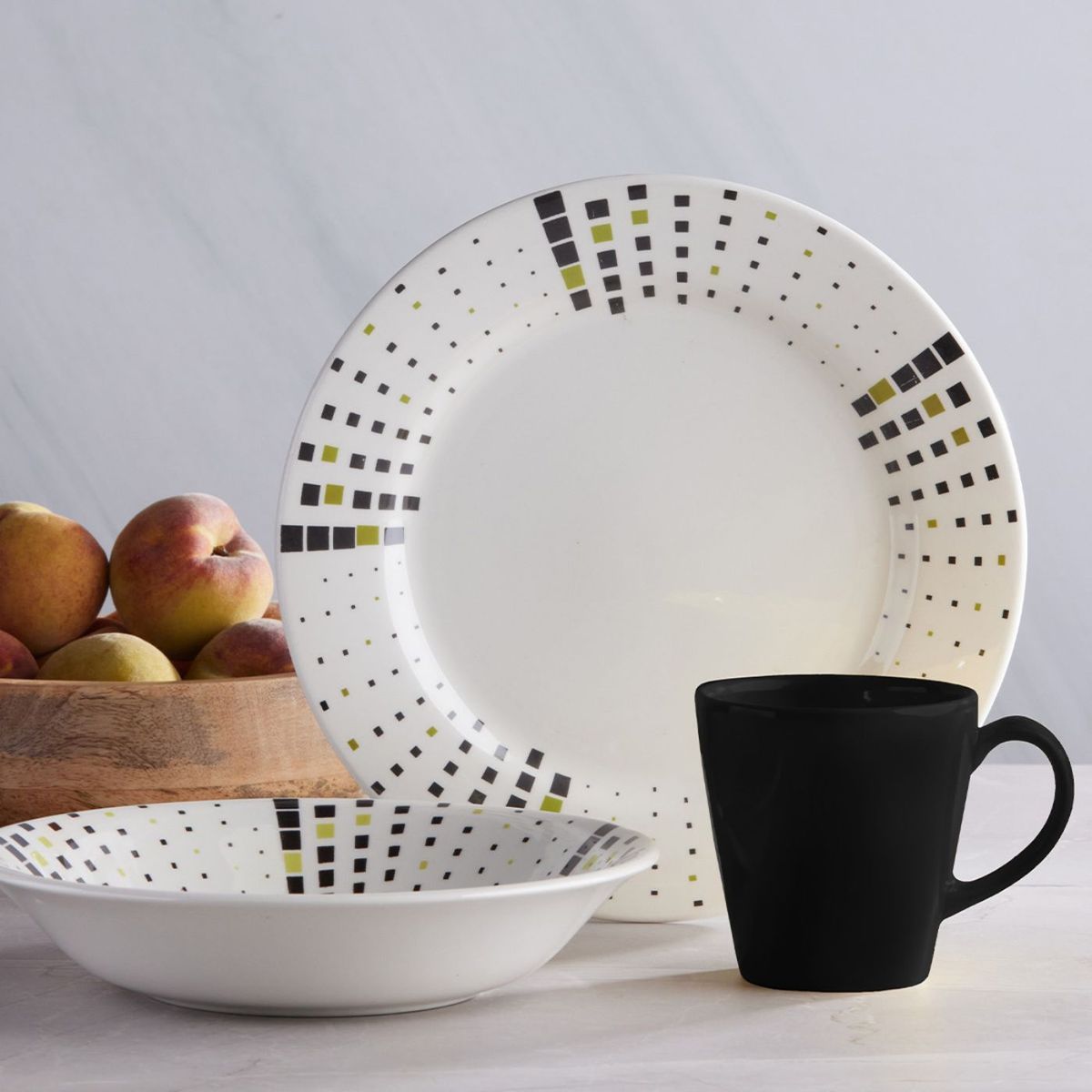 CORONA - Vajilla Corona Malaya 4 puestos 12 Piezas.