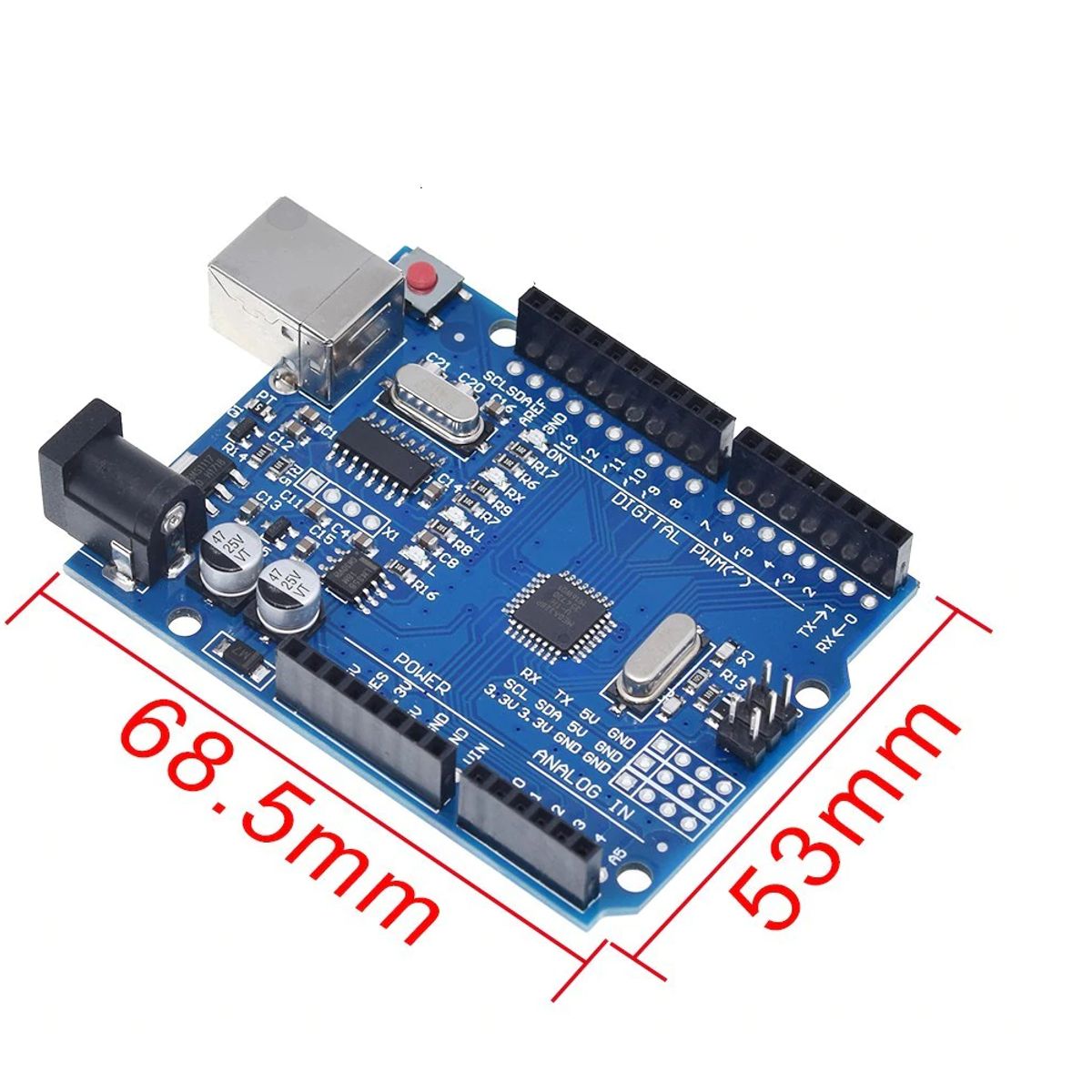 GENERICO - Tarjeta Desarrollo Compatible Arduino Uno R3 Superficial Ch340