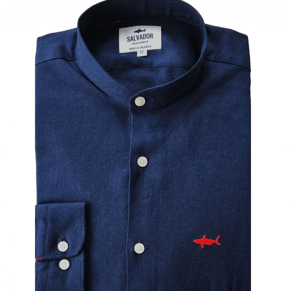 SALVADOR BEACHWEAR - Camisa Neru Salvador Azul Oscura