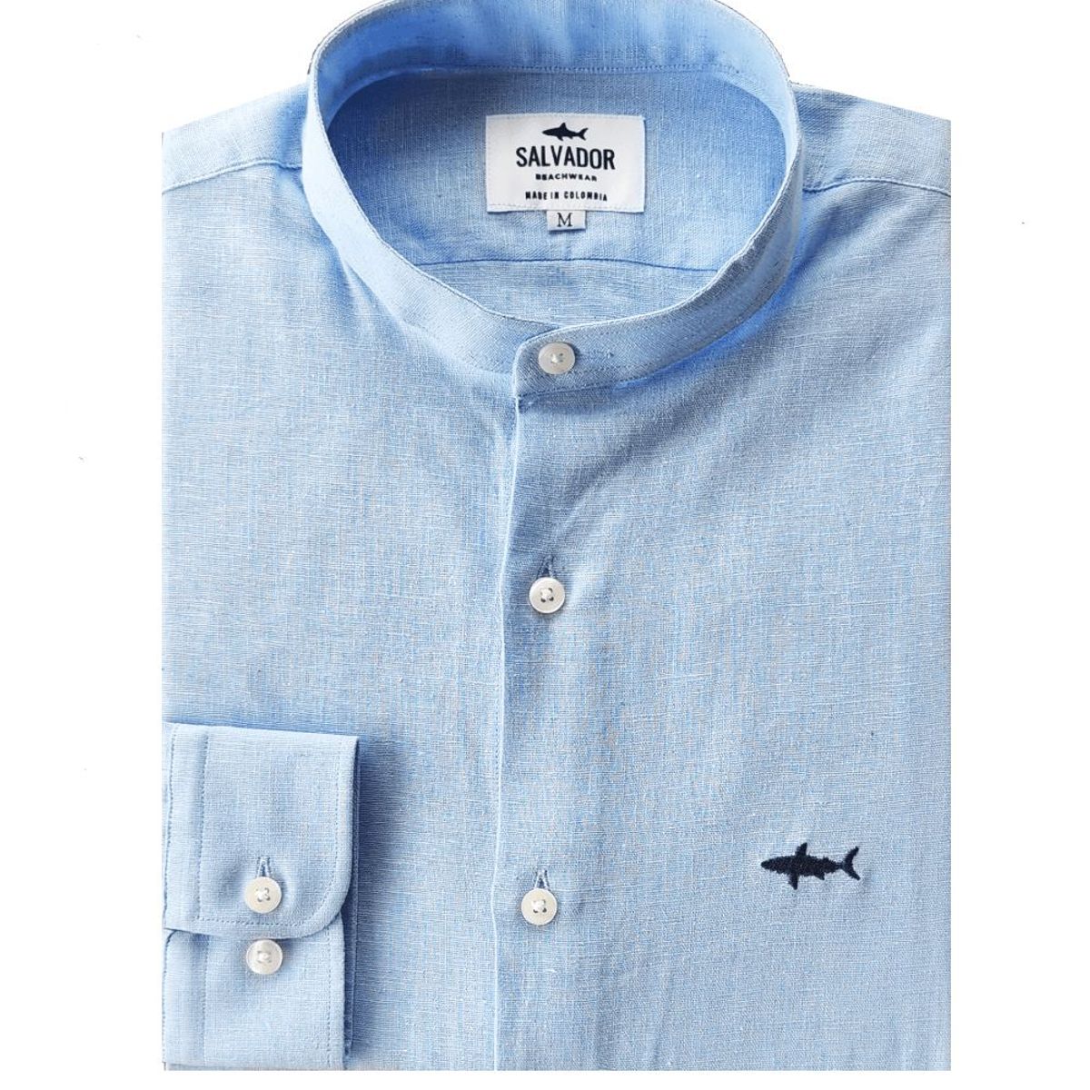 SALVADOR BEACHWEAR - Camisa Neru Salvador Azul Clara