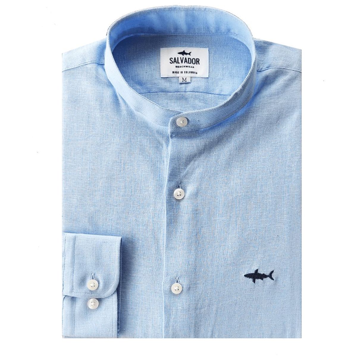 SALVADOR BEACHWEAR - Camisa Neru Salvador Azul Clara