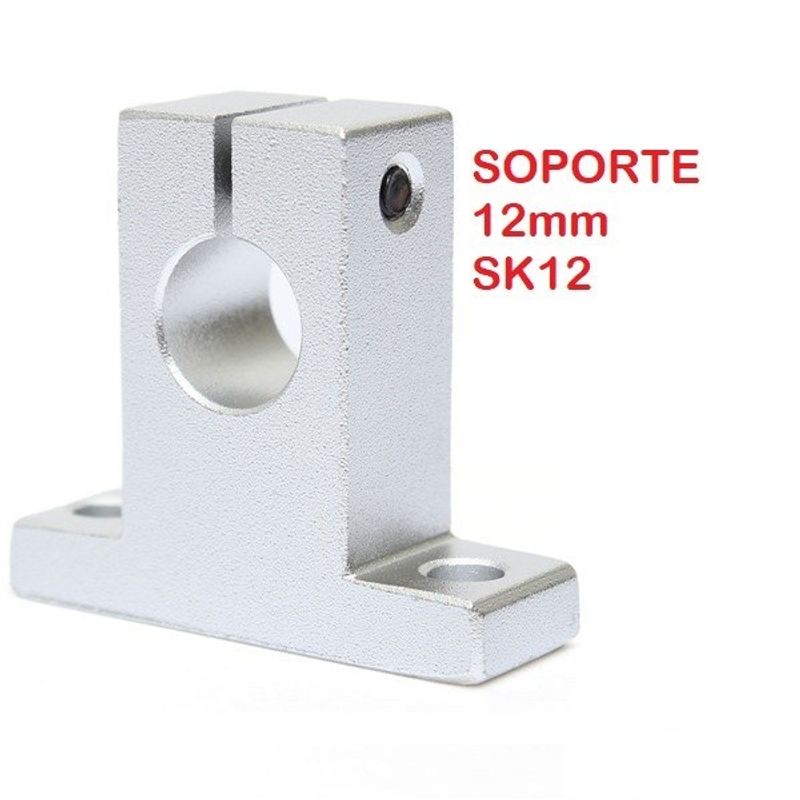 GENERICO - Soporte Varilla Lisa Eje 12mm SK12 SH12A