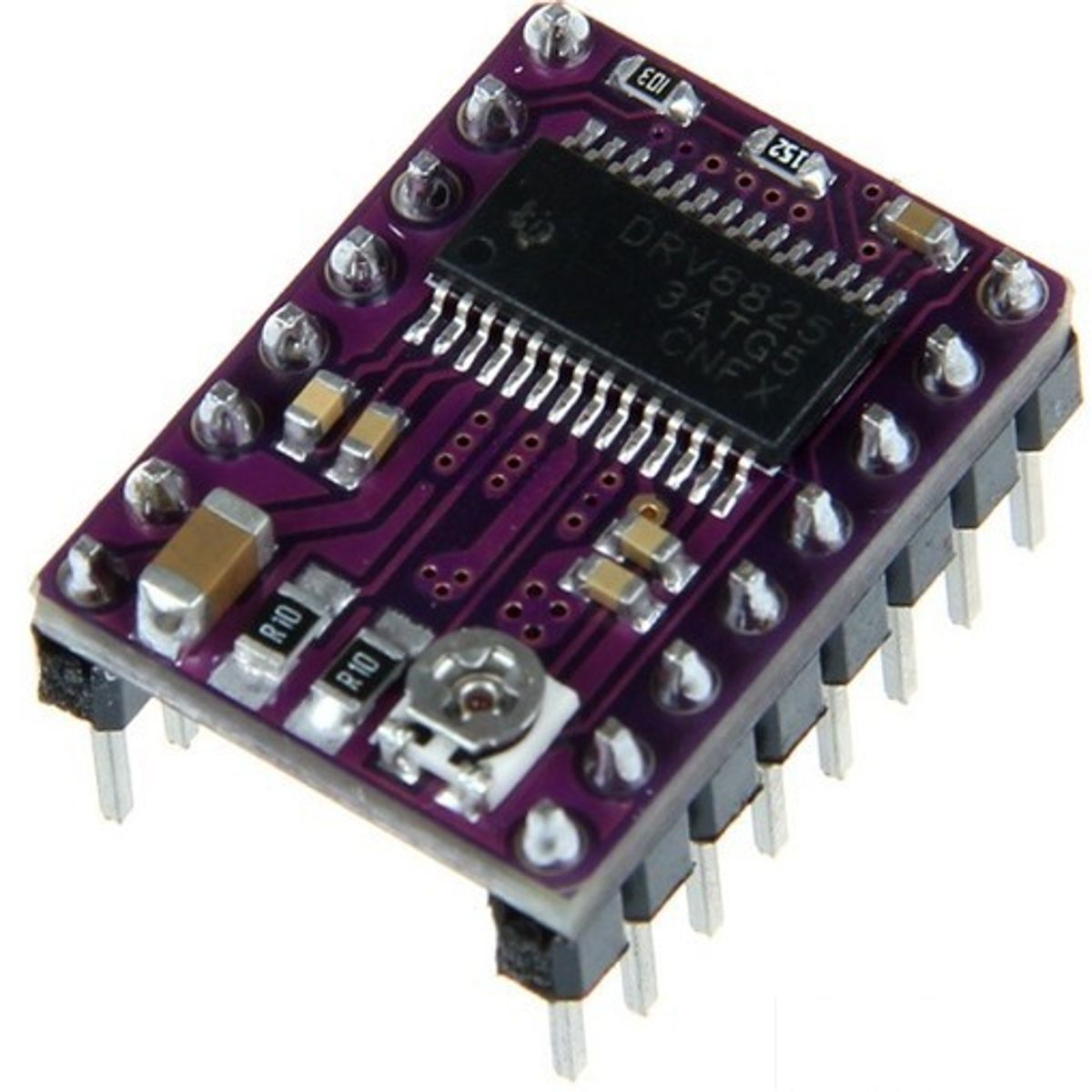 GENERICO - Controlador Driver DRV8825 Motor Paso Paso 8.2-45V DC 2.5A