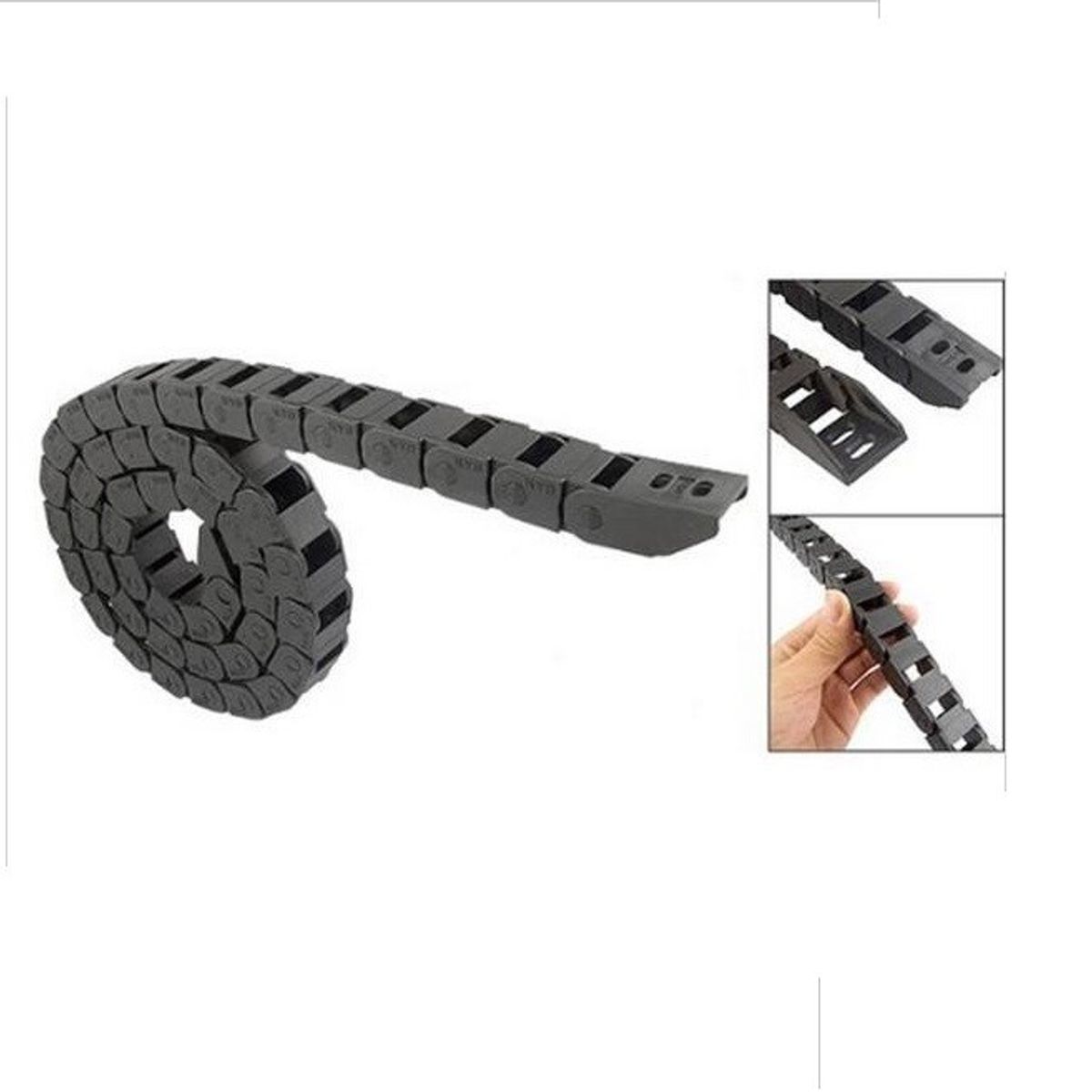 GENERICO - Cadena Portacables Plastica 7x7mm 1mt