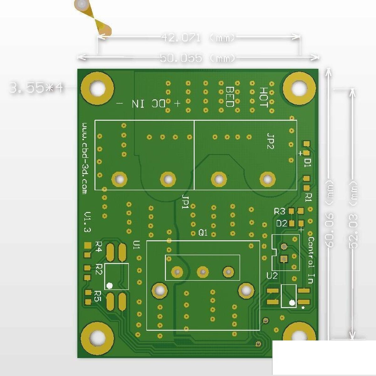 GENERICO - Mosfet Potencia Cama Caliente Heatbed 12-24V 25A