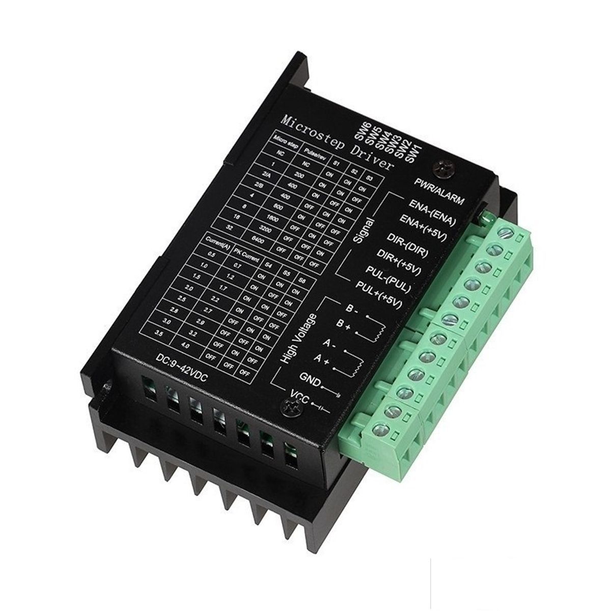 GENERICO - Driver Motor Paso a Paso Microstep TB6600 9-42V 4A TTL Cnc