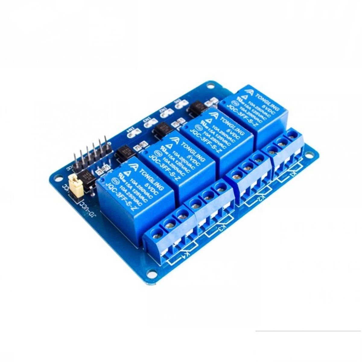 GENERICO - Modulo Rele Relevo 4 Canales 5V Low Level Trigger