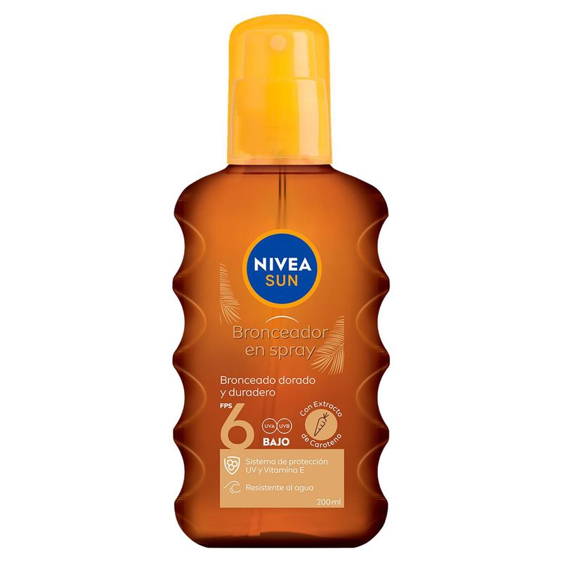 NIVEA - Nivea Sun Aceite Bronceador Spray FPS6 200ml Protector Solar