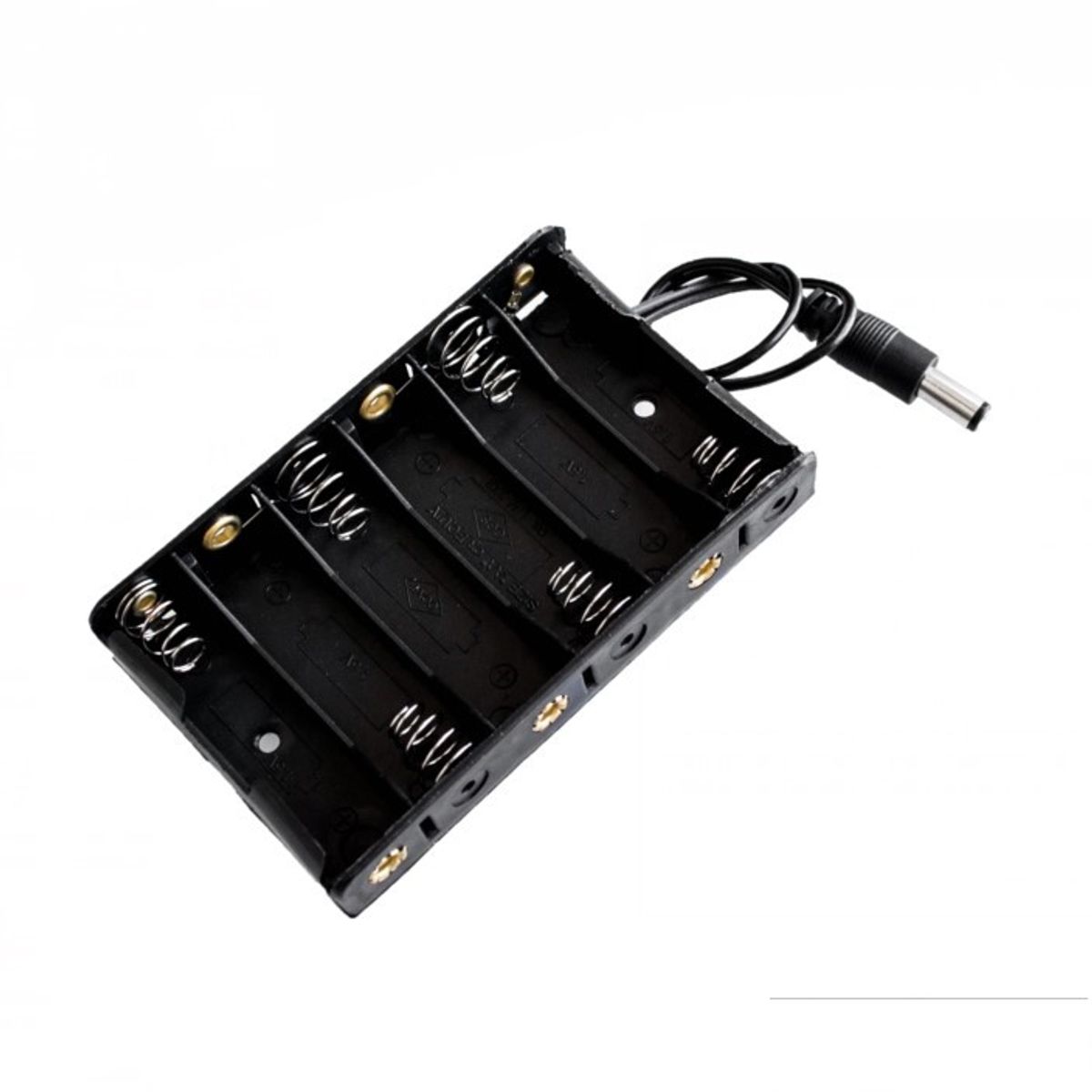 GENERICO - Portapila Porta Pilas Para 6 Baterias AA 9V