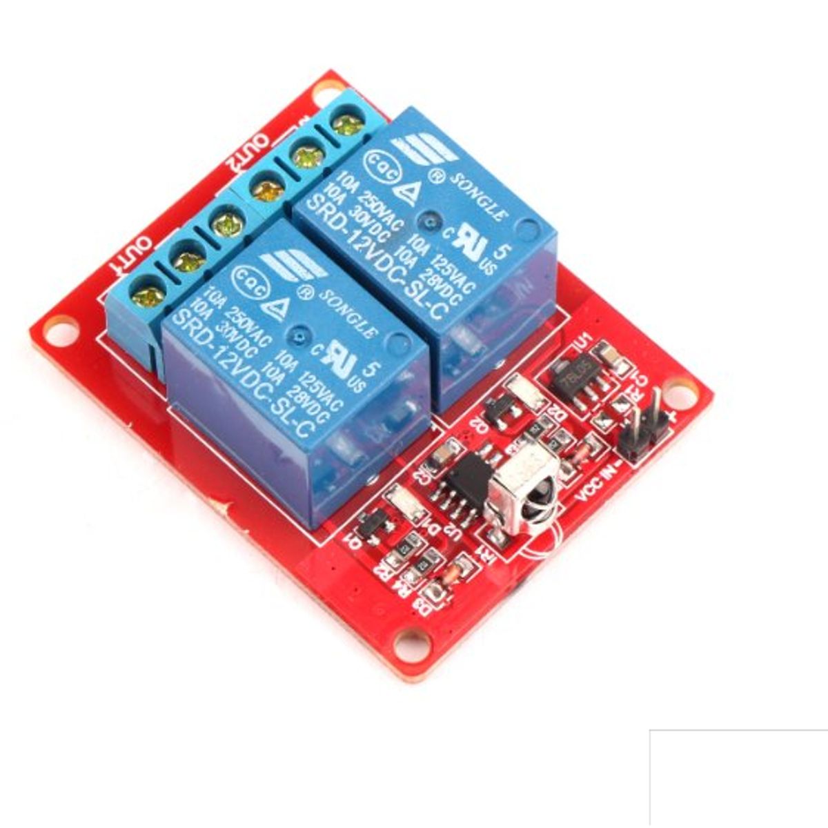 GENERICO - Control Remoto Infrarrojo Dos 2 Canales 12V 10A 8mt