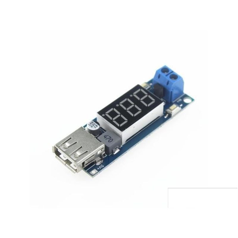 GENERICO - Regulador Voltaje Constante Con Display 40V 5V 2A 10W DC DC