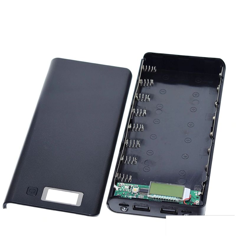 GENERICO - Powerbank Para 8 Baterias Lipo 1S 18650 Dual 5V 30000mAh