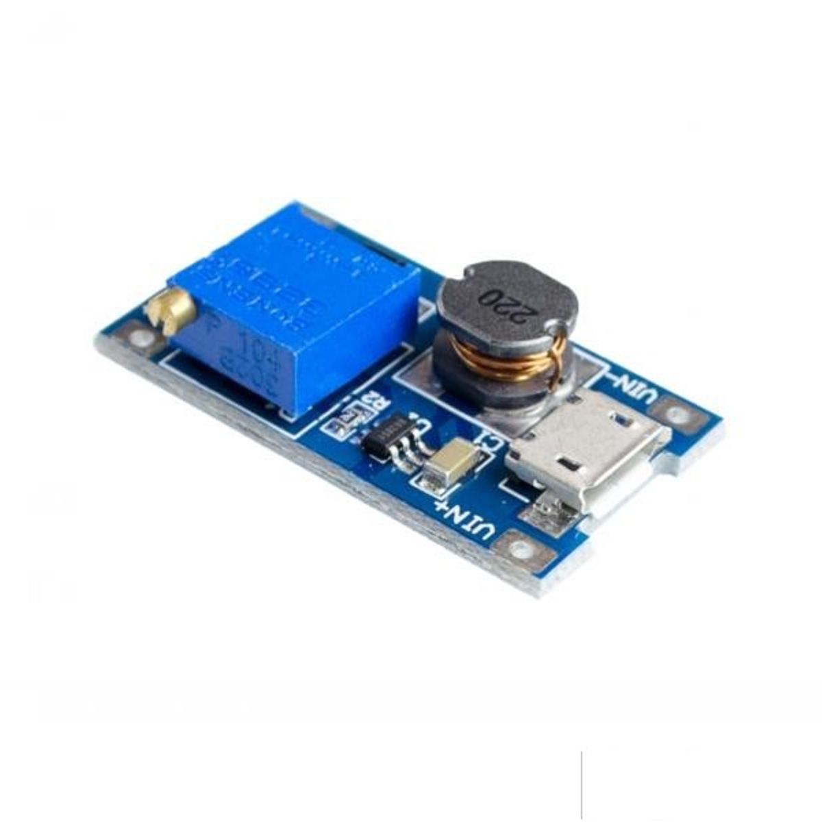 GENERICO - Modulo Elevador Voltaje MT3608 Microusb Step Up Boost DC DC 28V 2A