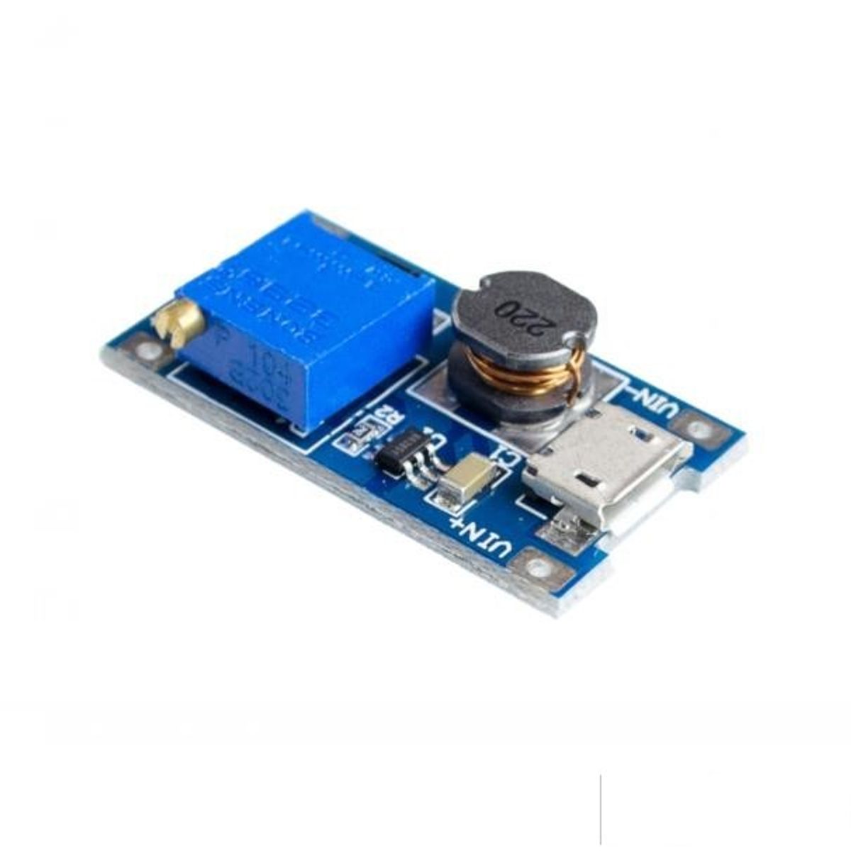 GENERICO - Modulo Elevador Voltaje MT3608 Microusb Step Up Boost DC DC 28V 2A