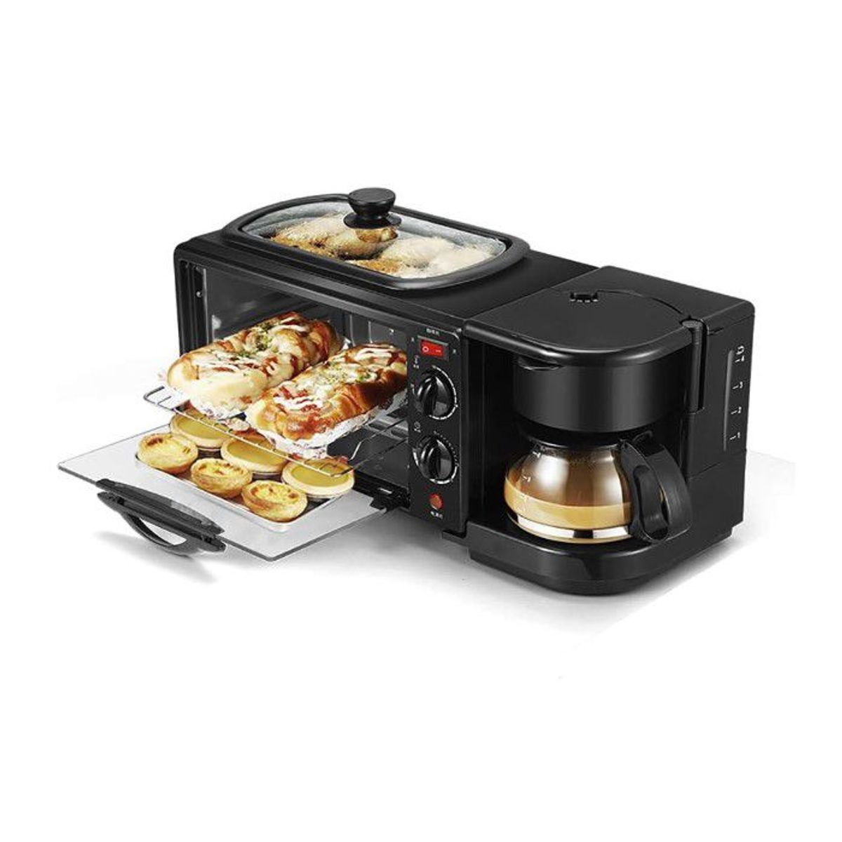 GENERICO - Horno Electrico para Desayunos 3 en 1