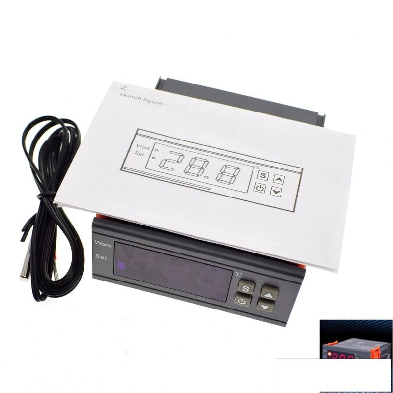 GENERICO - Termostato Control Temperatura Digital MH1210W 90-250V 10A
