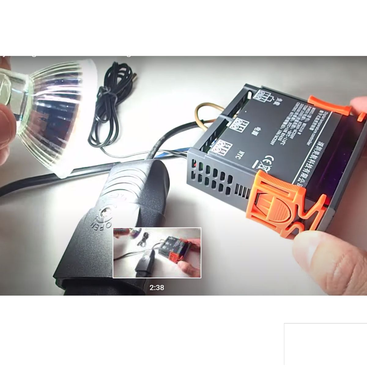 GENERICO - Termostato Control Temperatura Digital MH1210W 90-250V 10A