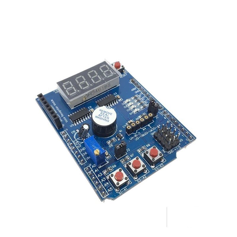 GENERICO - Shield Multifuncion Display Buzzer Botones Sensor Uno Mega