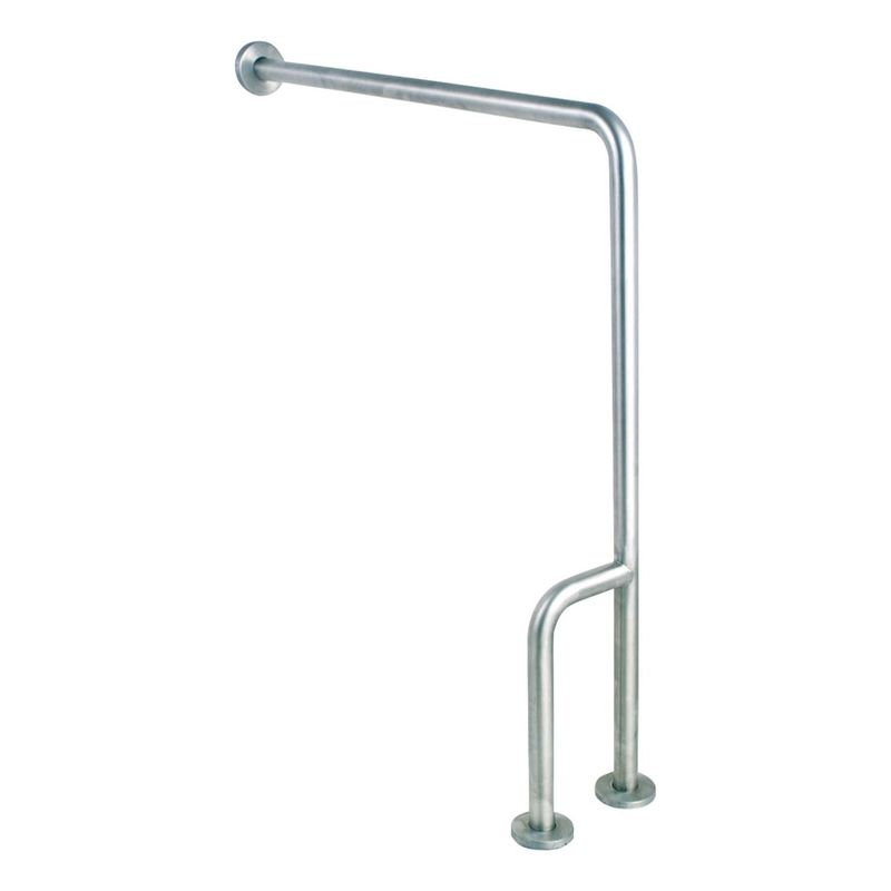 ACCESORIOS Y ACABADOS - Barra de Seguridad para Baño AyA Pared a Piso Acero Inoxidable