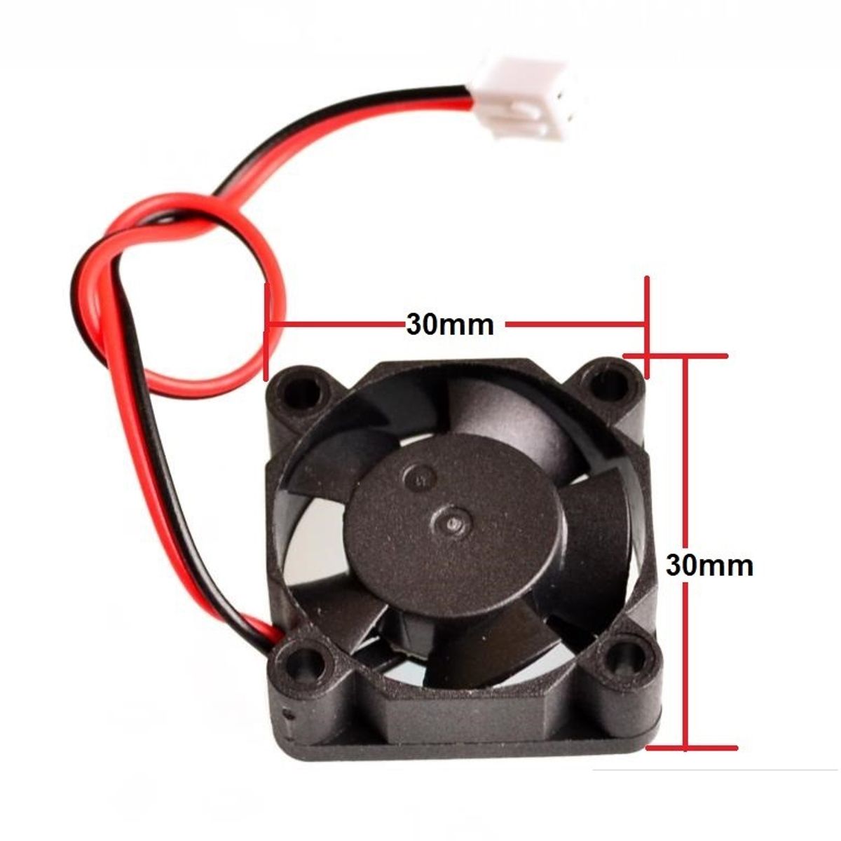 GENERICO - Ventilador Raspberry Pi 5V 30x30x10mm