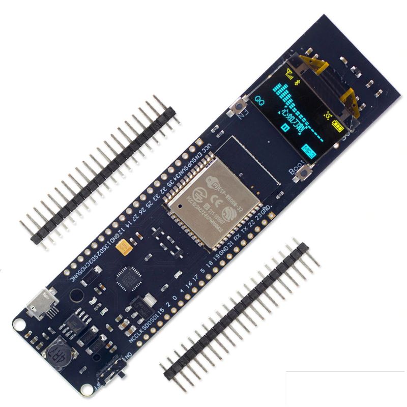 GENERICO - Tarjeta Desarrollo Wifi Bluetooth Esp32 Oled Amarillo/azul 18650