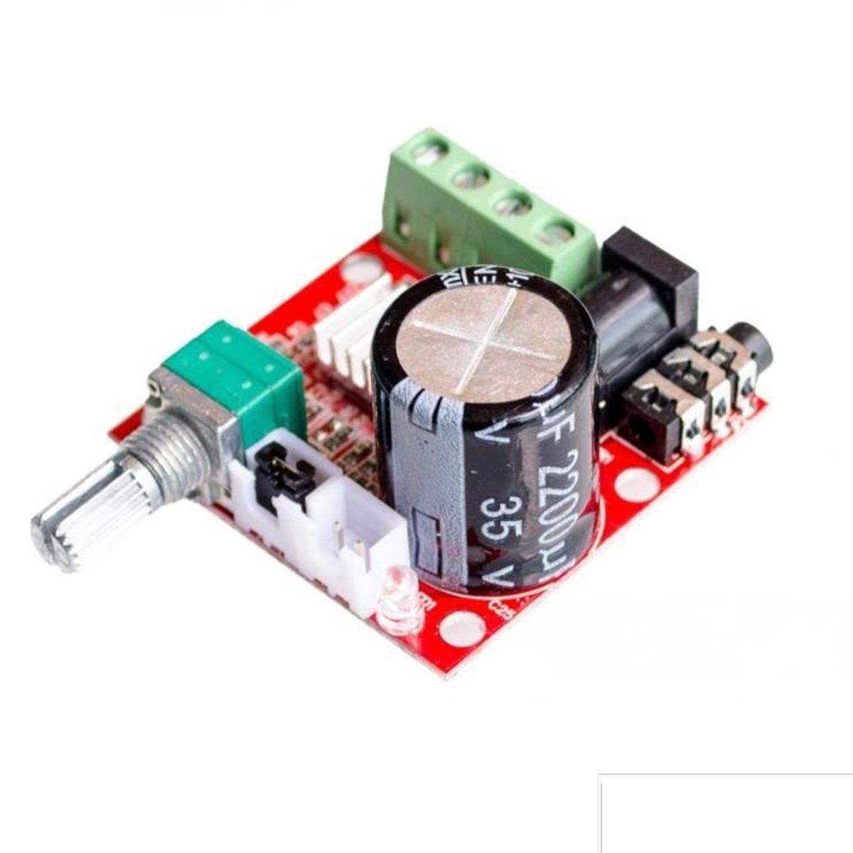 GENERICO - Amplificador Audio Estereo Pam8610 Variable Clase D 12V 2x15W Hi-fi
