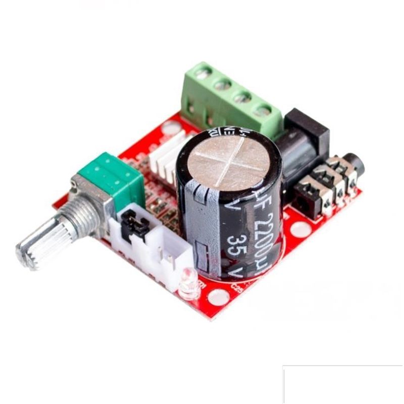 GENERICO - Amplificador Audio Estereo Pam8610 Variable Clase D 12V 2x15W Hi-fi