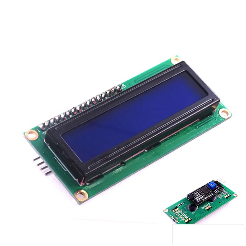 GENERICO - Display Alfanumerico Pantalla Lcd 1602 16x2 + Conversor I2c Azul
