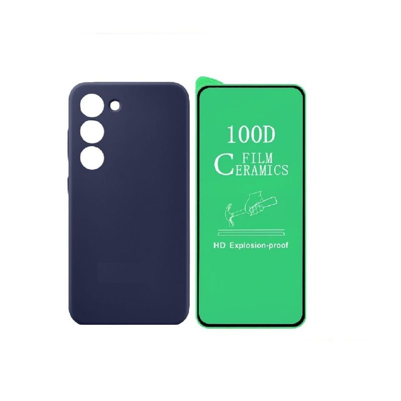 GENERICO - Estuche Silicone Case  Vidrio Cerámico Para Samsung S23 Fe
