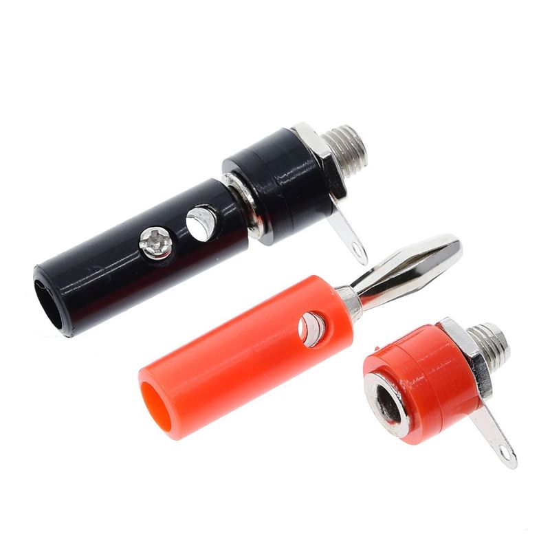 GENERICO - Kit Conector Banana Macho Plug Jack Conector Energia Potencia